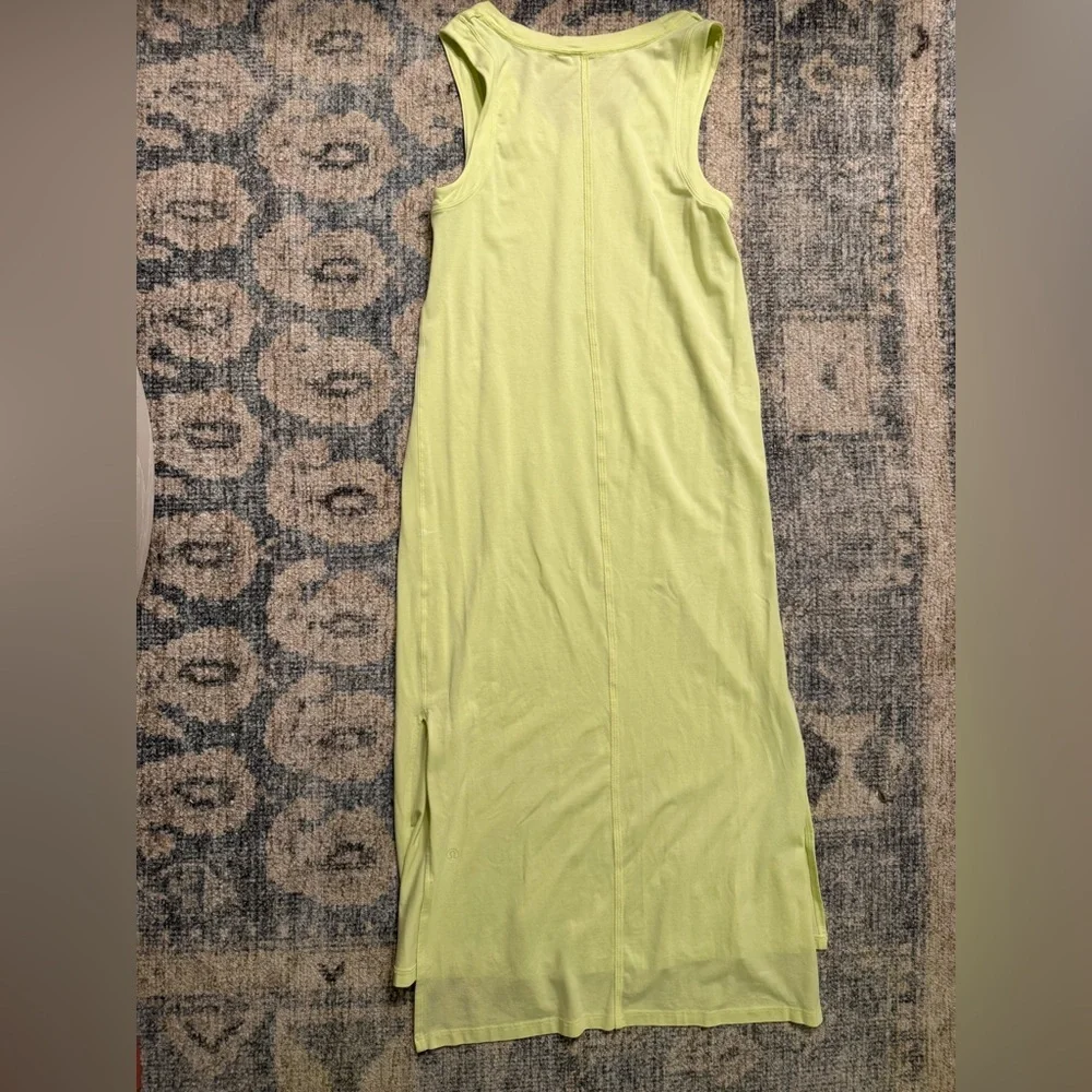 Lululemon All Yours Yellow‎ Tank Maxi Dress Size 6 Pristine Condition